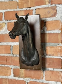 Earle Erik Heikka Horse Head Bronze Montana