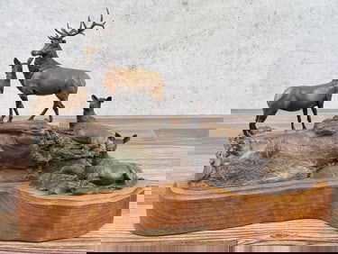 Ron Herron Montana Elk Herd Bronze