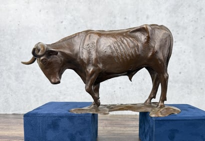 Mark Rossi Longhorn Steer Bronze