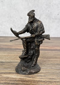 Herb Mignery The Fur Trapper Bronze