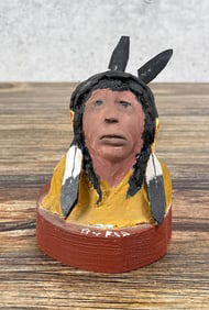 Montana Clay Indian Bronze Mold Model