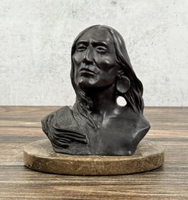 Charles M Russell Sleeping Thunder Bronze
