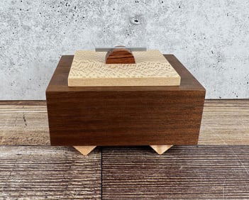 Raymond Bock Custom Made Wood Trinket Box