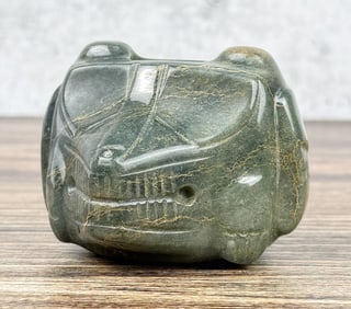 Pre Columbian Chorotega Costa Rican Jade Mace Head
