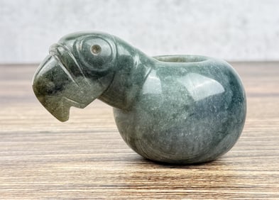 Pre Columbian Chorotega Costa Rican Jade Mace Head