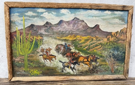 Domingo Franco Papago Indian Painting