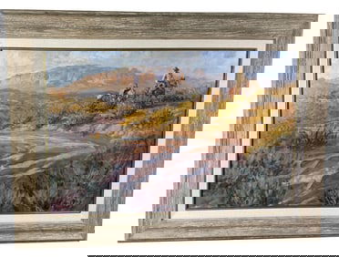 Larry Pirnie High Plains Hunter Montana Painting