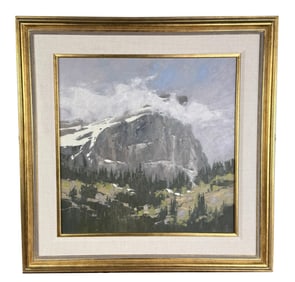 David Mayer June Storm Hallett Peak Painting