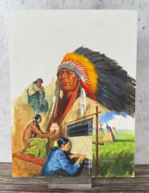 Jack Faragasso Indian Illustration Art Painting