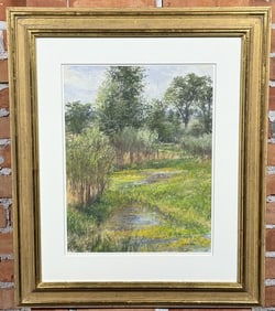 Aaron Schuerr The Beaver Ponds Pastel Drawing