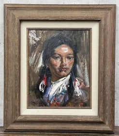 Cyrus Afsary Head Study Oil Painting