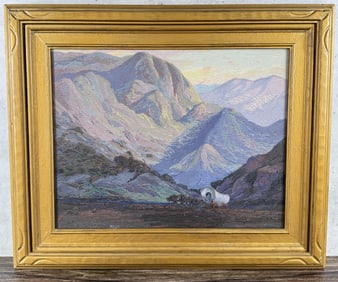 Fred Grayson Sayre Covered Wagon Serigraph