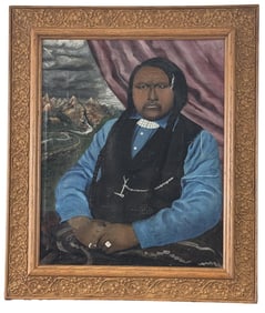 Ouray Ute Native American Indian Chief Painting