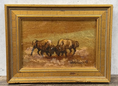 Laura Woolschlager Buffalo Contest Painting