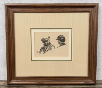 Norman Mills Price Illustration Pen Ink Drawing