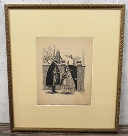 Norman Mills Price Illustration Pen Ink Drawing