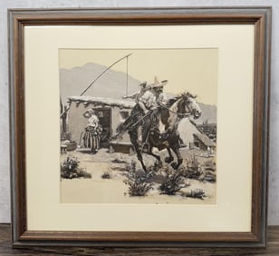Norman Mills Price Illustration Gouache Painting