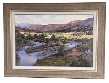 J Waid Griffin Chama Valley Oil Painting