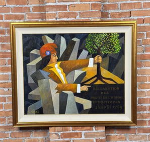 Guy Buffet Declaration Rights of Man Painting