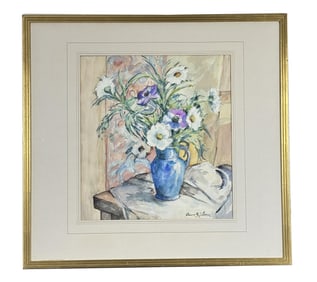 Anna Belle Stone Still Life Watercolor Painting