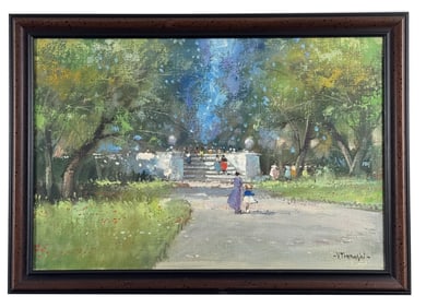 Vittorio Osvaldo Tommasini Farfa Park Painting
