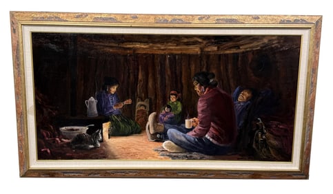 Donald Muth Indian Lodge Painting