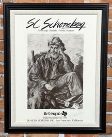Sheldon Schoneberg Art Expo Texas Poster