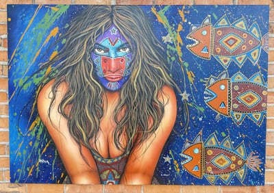 Henri Peter Al Ataque Painting