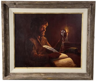 John Jones The Journal Oil Painting