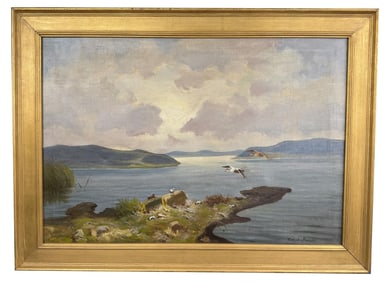 Koefod Hansen Ducks Landing Painting