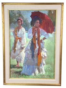 Betty Jean Billups Prairie Parasol Painting