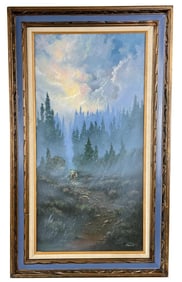 JD Mackin Montana Oil on Canvas Painting