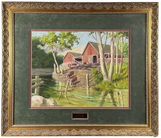 Edward Burns Quigley Valley Farm Painting