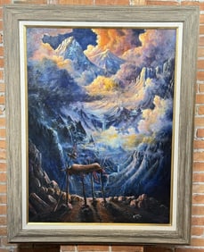 Robert McKinney Indian Burial Painting