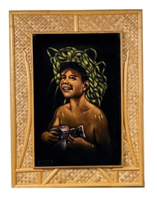 Edgar Leeteg Boy with Uke Painting