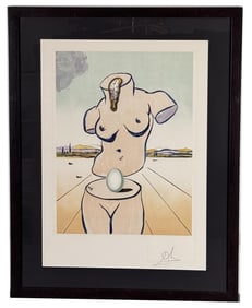 Salvador Dali The Birth of Venus Signed Lithograph