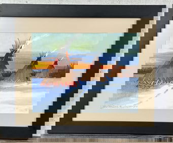 Gale Running Wolf Print