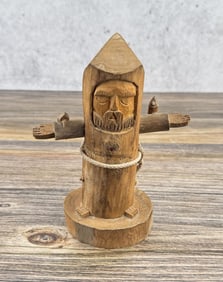 Ben Ortega Saint Francis New Mexico Wood Santos