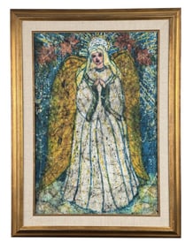 Phyllis Garoutte Brackett Christmas Angel Batik