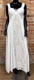 Miss Rosier Arantxa White Lace Dress