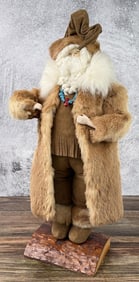 Linda McCullough Real Fur Christmas Santa