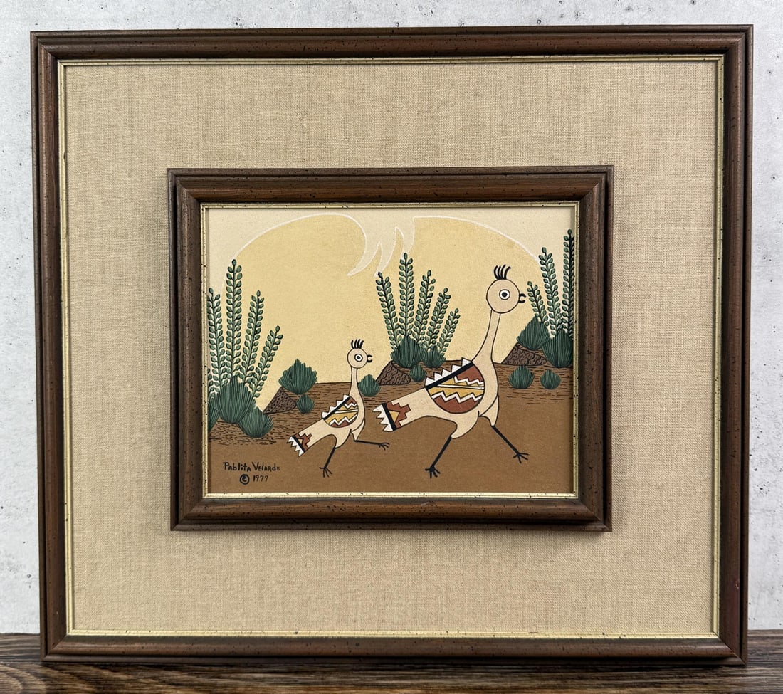 Pablita Velarde Santa Clara Pueblo Sand Painting (1 of 5)