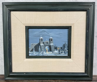 Joseph S. Willis Ranchos de Taos Acrylic Painting