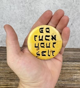 Vietnam War Go Fuck Yourself Counterculture Button