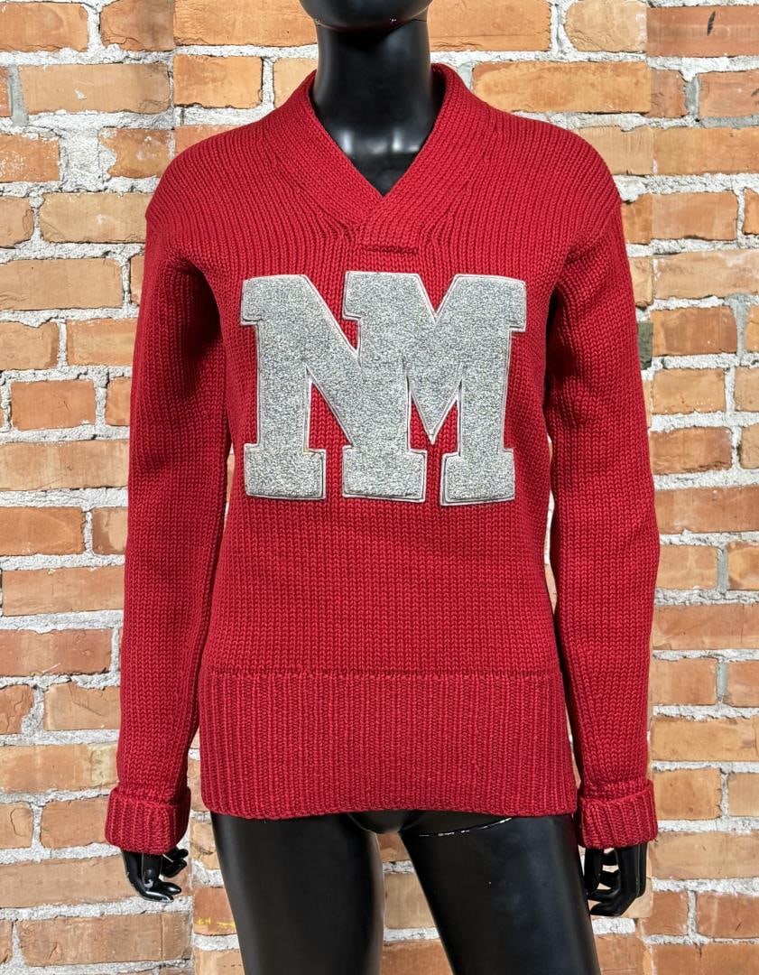 Vintage University Of New Mexico Letterman Sweater (1 of 4)