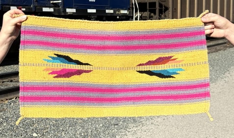 Mexican Wool Saddle Blanket Rug