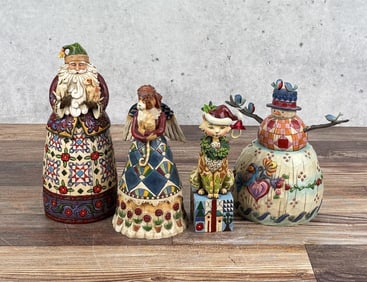 Group of Jim Shore Christmas Figurines