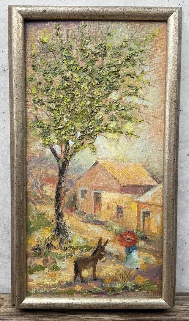 Willard Clark Pueblo Burro Painting (1 of 5)