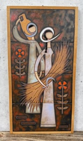 MCM Helen Michaelides Greek Tile Wall Sculpture