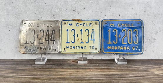 Montana Motorcycle License Plates